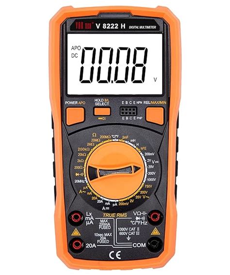 VAR TECH LCR Meter V 8222 H True RMS, Digital multimeter 1000/750 V DC ...