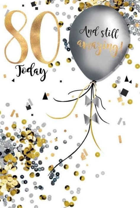 80 And Still Amazing Male 80th Birthday Card