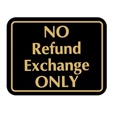 Mysignboards No Refund Exchange Only - Retail Store Policy India | Ubuy