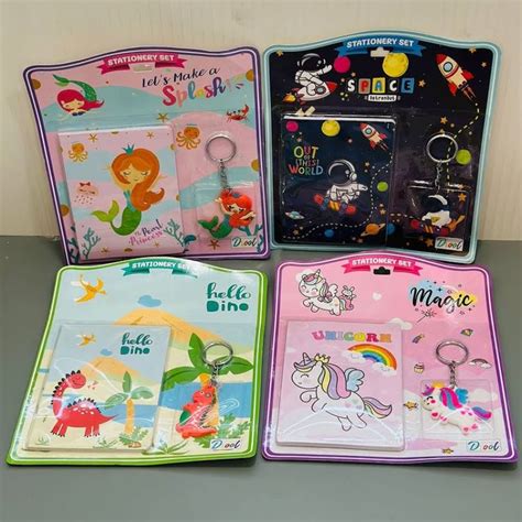 Diary and Keychain Mermaid Set | Cute Stationery Gifts for Kids