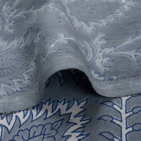 Dabu Kashish Leaf Hand Block Printed Cotton Fabric – Dmaasa