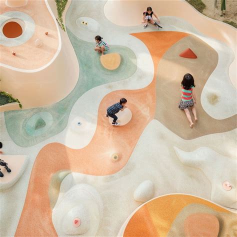 Curved flooring design for children's playgrounds 🎠👧🧒 | Patios de juego ...