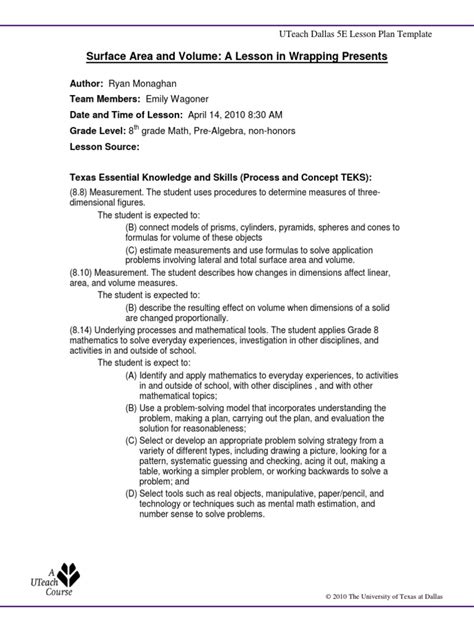 Image result for Surface Area Lessons