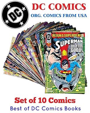 Set of 10 Comics Books by DC | Batman, Superman, Justice League, Titans ...