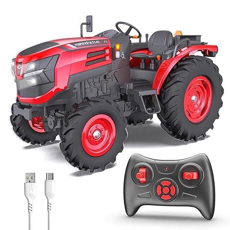 Mahindra OJA RC Tractor Toy for Kids | Remote Controlled Truck | Type-C ...