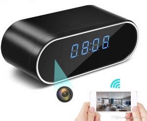 AVOIHS WiFi Mini Hidden Spy Security Camera 4K Live View Table Clock ...
