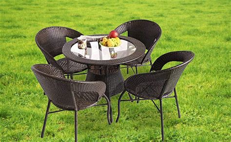 Corazzin Garden Patio Seating Chair and Table Set Balcony Outdoor ...