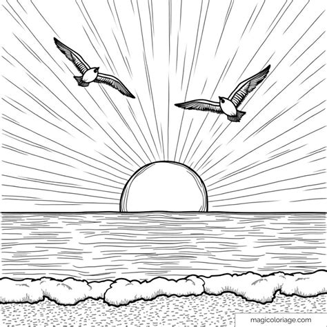 Coloring Sheet Sunset [2025]
