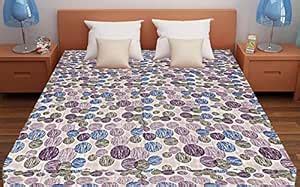 Buy Kuber Industries Polka Dot Design PVC Waterproof Double Mattress ...