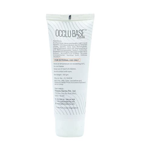 Occlu Base Cream 100 gm Price, Uses, Side Effects, Composition - Apollo ...