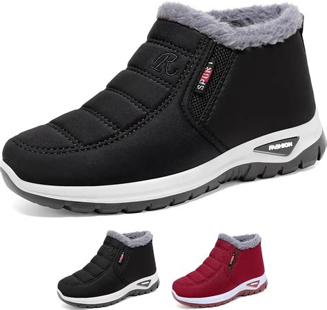 Amazon.com | Women's Warm Sheepskin-Lined Boots Ladies Winter Ankle ...