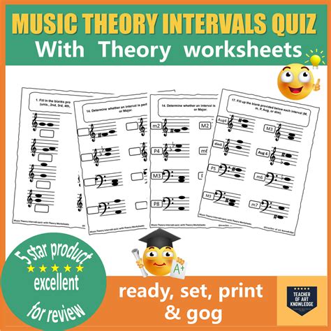 Music Theory intervals quiz with Theory Worksheets | Made By Teachers