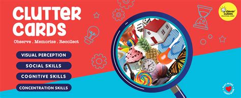 Buy Clever Cubes Clutter Cards | Memory Game for Kids | Preschool ...