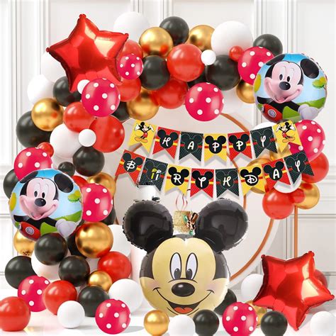 Party Propz Mickey Mouse Birthday Decoration-66Pcs Kit For 2Nd Birthday ...