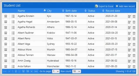 Image result for JavaScript Table