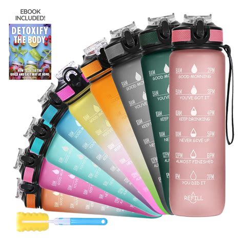 SOLARA Sipper Water Bottle for adults 1 Litre, Leakproof, BPA-Free ...