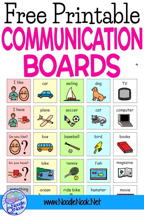 Simple Communication Board Printable 的图像结果