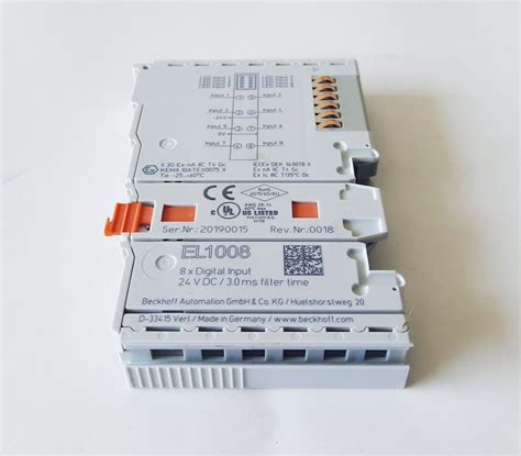 NEW - BECKHOFF EL1008 EtherCAT Terminal, 8-channel | Ubuy India