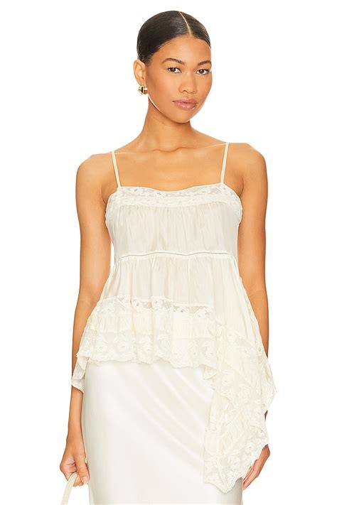 LoveShackFancy Setta Top in Antique White | REVOLVE