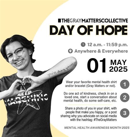 Mental Health Awareness Month Kickoff | Day of Hope, All Over The World ...