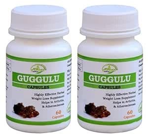 Buy Morsan's Guggulu (Commiphora mukul) Capsules, Pack of 2 x 60 x 500 ...