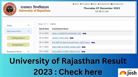 Uniraj Result 2023 OUT at uniraj.ac.in: Direct Link to Download RU UG ...