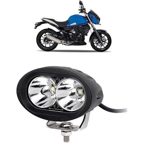 Kandid LED Motorycle Fog Light Bike Projector Auxillary Spot Beam Light ...