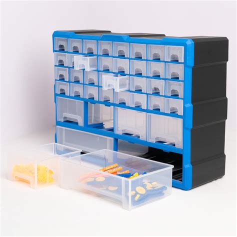 Yellow Tommy Storage Box (YTSB038) 38-Compartment Organizer Tool Box ...