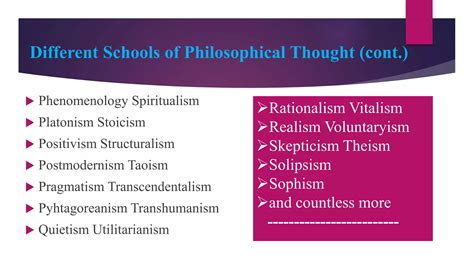 Schools Of Philosophy