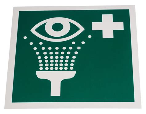 RS PRO | RS PRO Plastic Green/White Eyewash Station Sign, H200 mm ...