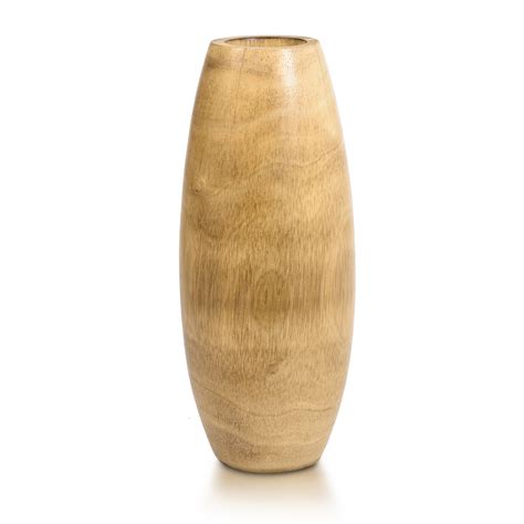 Union Rustic Wood Floor Vase | Wayfair