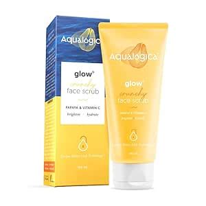 Buy Aqualogica Glow+ Crunchy Face Scrub for Men & Women with Vitamin C ...
