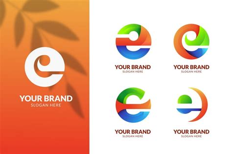 Free Vector | Colorful gradient e logo collection