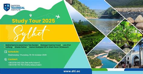 ? DTI Sylhet Study Tour 2025 ?, 43/R/5-B, Indira Road, Dhaka, 1215 ...