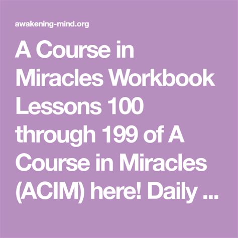 Image result for Acim Lessons