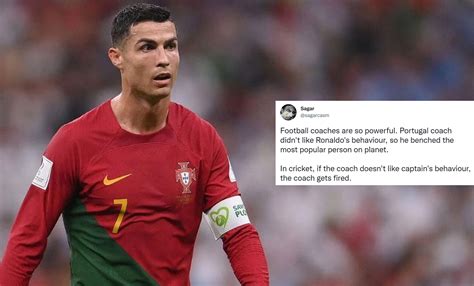 Memes Take Over Twitter After Cristiano Ronaldo Was Benched In Match ...