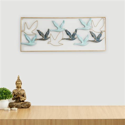 Buy Fiesta Multicolour Metal Wall Art from Home Centre at just INR 999.0