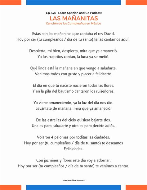138 - Las Mañanitas | The Little Mornings — Spanish and Go