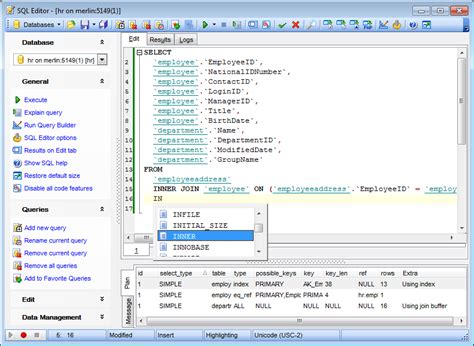 Online Documentation for SQL Manager for MySQL | SQLManager