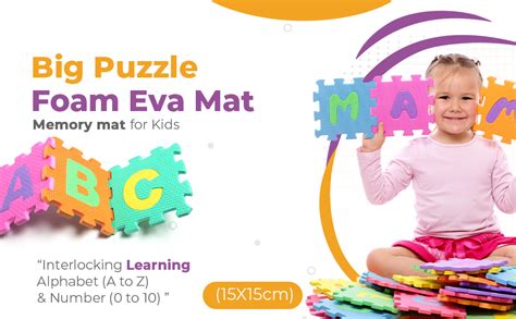 Buy Toy Cloud 36 Pieces Big Puzzle Foam Eva Mat for Kids Interlocking ...