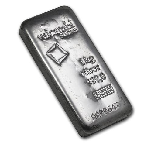 1 kilo Silver Bar - Valcambi (Cast, w/Assay) - Walmart.com