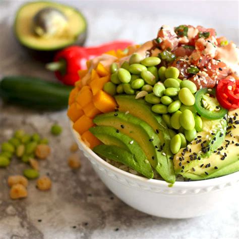 Ahi Tuna Poke Bowl Recipe With Ponzu Sauce | Deporecipe.co