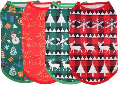 Amazon.com : Cute Dog Shirts Clothes, Funny Holiday Style,Soft and ...