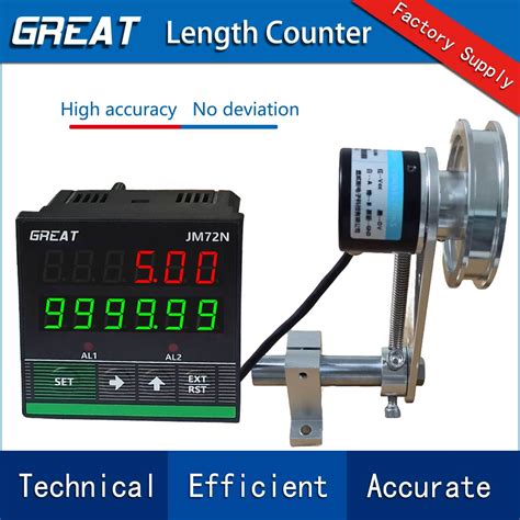 Jm72n Digital Length Meter Counter Mechanical Length Counter with H Wheel Sensor - Length Meter ...