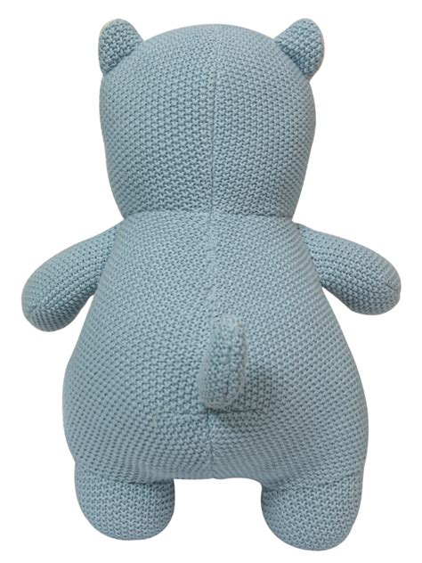 Knitted Soft Blue Hippo – Pomme
