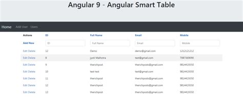 How to Create a Table with Add and Remove Button Using HTML in Angular 的图像结果