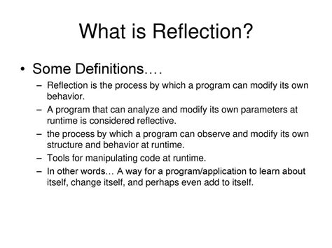 Image result for Reflection Definition