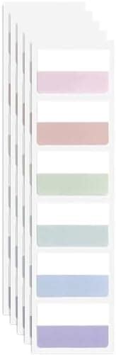 Levin Sticky Tabs 120pcs 6 Color Tabs for Notebooks 1.5 Inch Book Tabs ...