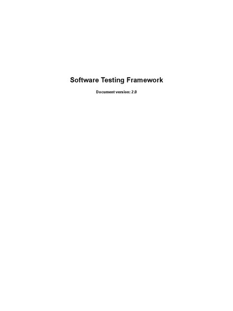Software Testing Framework 的图像结果