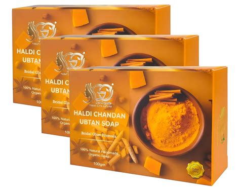 Buy Geo OrganiX Haldi Chandan Soap |with Milk, COCONUT oil & Real Haldi ...